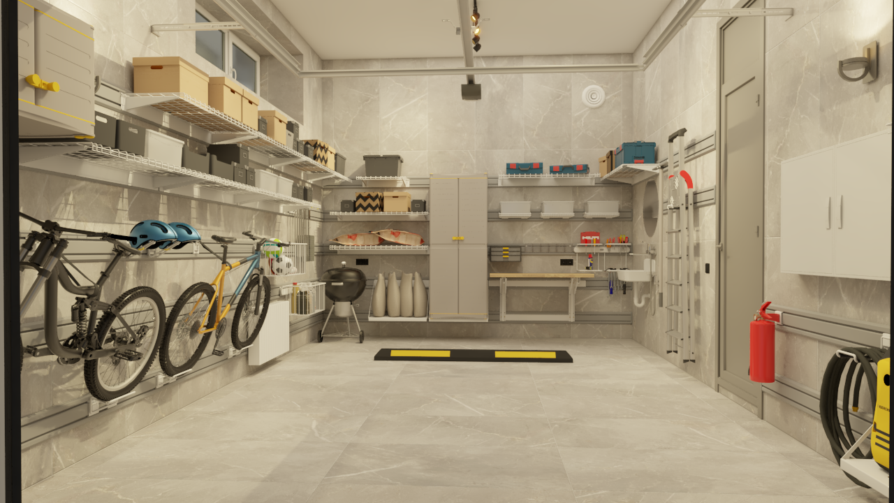 Дизайн-проект – Полный порядок в гараже 24 кв. м делового человека